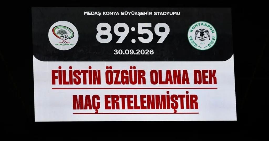 Konyaspor ile Filistin Milli Takımı aynı sahada buluştu