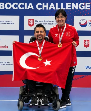 Pilsen’de Türk Bayrağı İki Kez Zirvede Boccia’da Çifte Altın Gururu