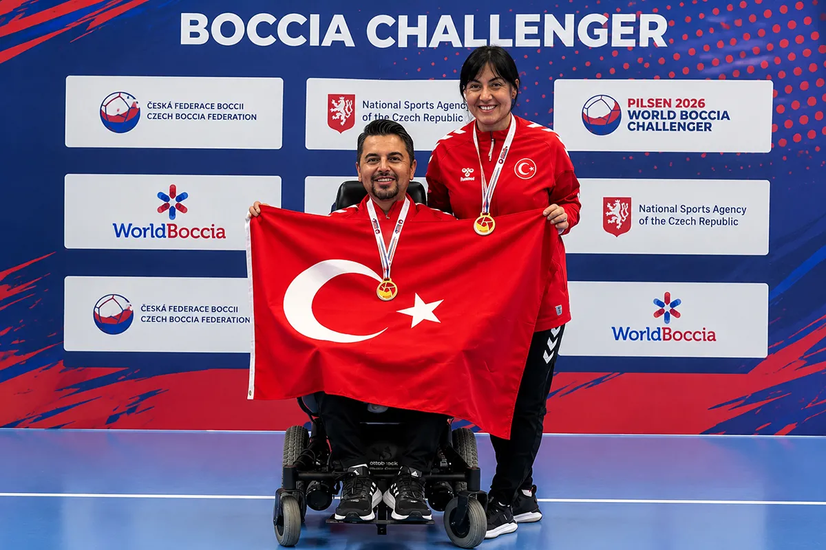Pilsen’de Türk Bayrağı İki Kez Zirvede Boccia’da Çifte Altın Gururu